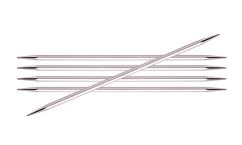 Ferri Da Maglia KnitPro Nova Cubics Punta Singola 30 Cm X 2,75 Mm – Ottone Con Teste In Legno